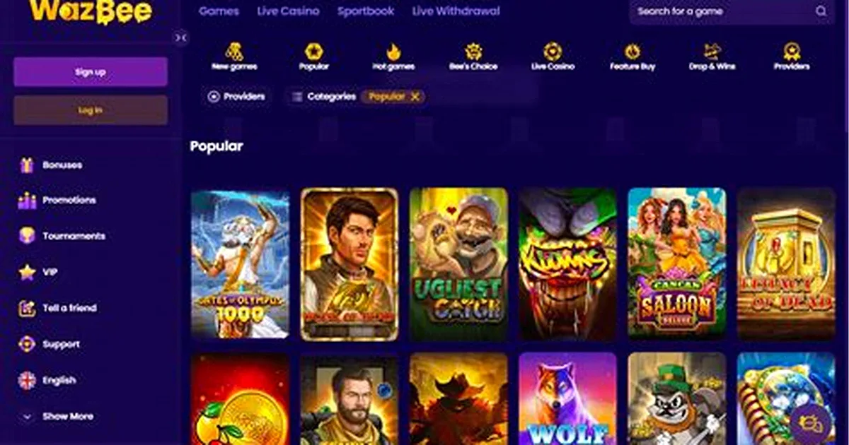About WazBee — the casino lobby and brand interface
